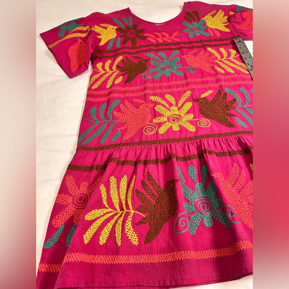 Sister Mary Flutter Sleeve A Line Embroidered dress. Size XS Otami Style EUC - Picture 9 of 9